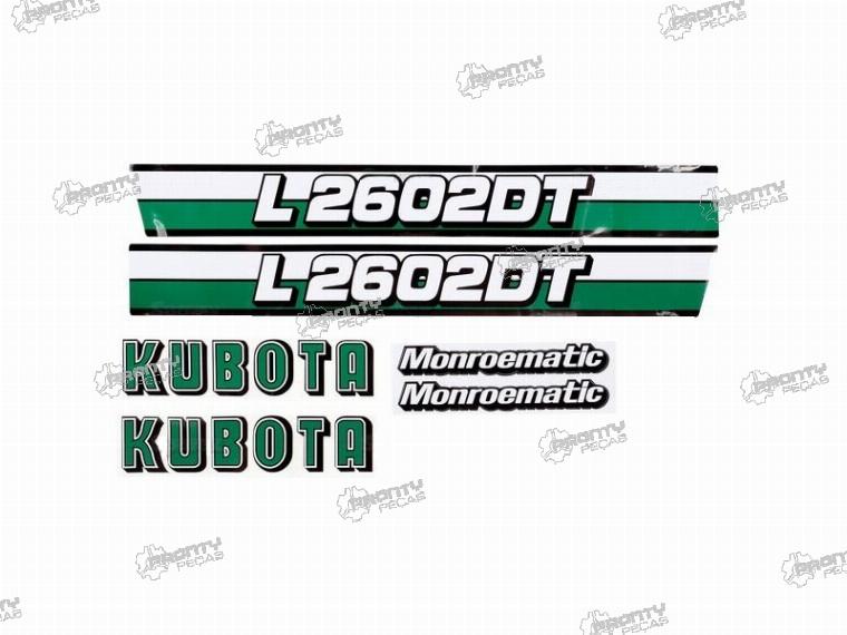  KIT AUTOCOLANTES KUBOTA L2602DT 
