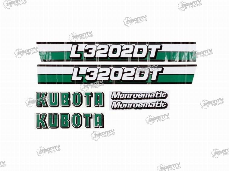 KIT AUTOCOLANTES KUBOTA L3202DT 