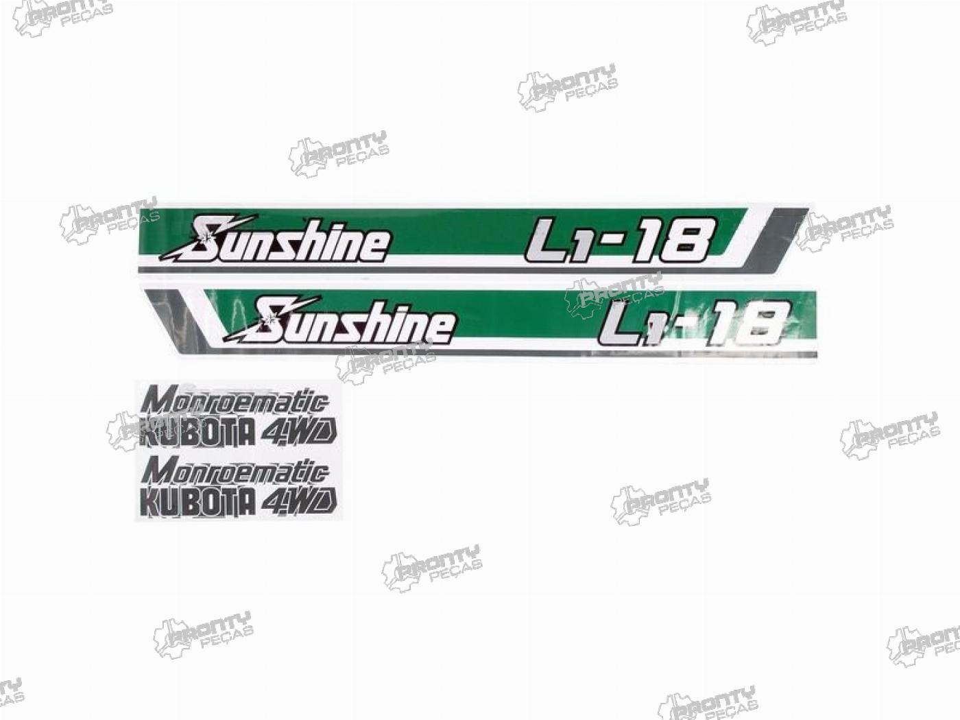 KIT AUTOCOLANTES KUBOTA L1-18 