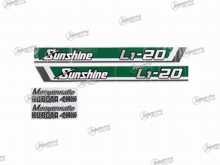  KIT AUTOCOLANTES KUBOTA L1-20 