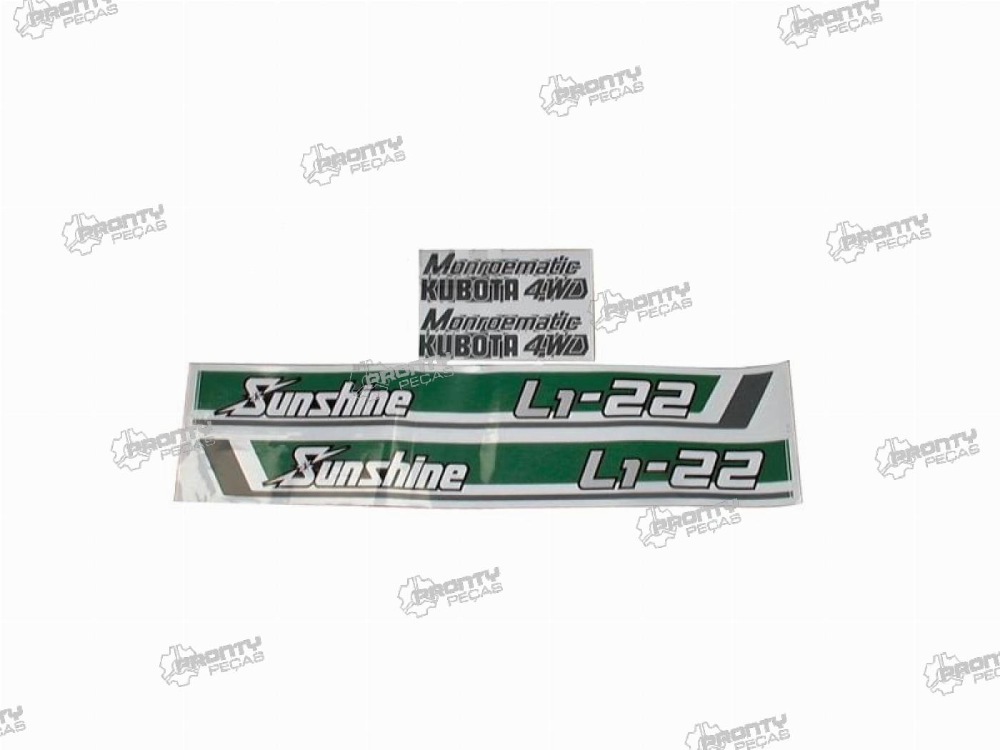 KIT AUTOCOLANTES KUBOTA L1-22 