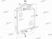 RADIADOR AGUA MF 135